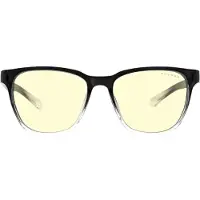 Gunnar Optiks Berkeley, Unisex, Oval, Klassisk, Svart, Transparent, Nylon, Bärnsten