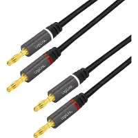 Logilink CA1211 Audio Anslutningskabel 5.0 m Svart Skärmad, Färgkodad
