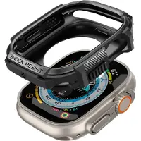 Spigen Rugged Armor-fodral för Apple Watch Ultra (49 mm) – matt svart