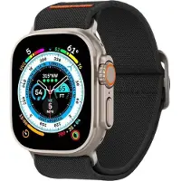Spigen AMP05983, Klockarmband, Apple, Apple Watch Ultra (49mm) Apple Watch Series 8 / 7 (45mm) Apple Watch Series SE / 6 / 5 / 4 (44mm)..., Tyg, Nylon, Rostfritt stål, Zinklegering, 12,7 mm
