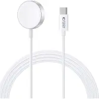 Tech-Protect UltraBoost magnetisk laddare för Apple Watch - USB-C-kabel, 120cm - Vit