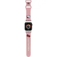 Hello Kitty Silikon Kitty Huvudrem för Apple Klocka 42/44/45/49mm - Rosa