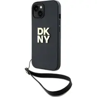 DKNY Handledsrem Stock Logo iPhone 15 Plus Fodral - Svart