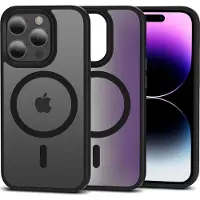 TechProtection iPhone 15 Pro Magmat Skal - MagSafe-kompatibelt - Mattsvart