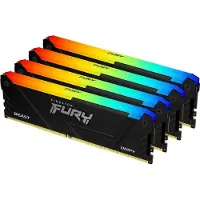 Kingston FURY Beast RGB - DDR4 - modul - 16 GB - DIMM 288-PIN - 3200 MHz / PC4-25600 - CL16 - 1,35 V - ej buffert - ej ECC - sort