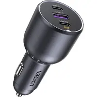 UGREEN EC705 130W Billaddare med 5A 1xUSB, 2xUSB-C / 3-portars snabbladdare för bil