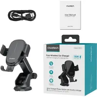 Choetech Bilspecifik laddare/telefonhållare för ventilationsgaller T203-F 15W Gravity Car Charger Holder, svart