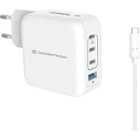 Conceptronic Althea18w Gan 100w Usb-a-och Usb-c-väggladdare