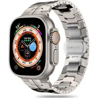 Tech-Protect Apple Watch Series Ultra 3/2/Ultra/11/10/9/8/SE 3/(2022)/7/SE/6/5/4/3/2/1 linjeband i rostfritt stål - 49mm/46mm/45mm/44mm/42mm - Titan