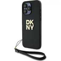 DKNY handledsrem Stock Logo fodral för iPhone 15 Pro Max - svart