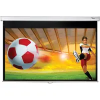 Optoma PWC - Projektorduk - takmontering, väggmontering - 92 (233.7 cm) - 16:9 - Matte White - för HZ40STx