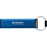 Kingston IronKey Keypad 200 512GB USB-A AES Encrypted Flash Drive
