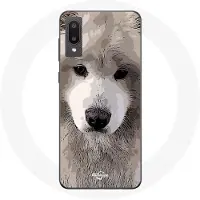 CAPACHEAP Coque pour Samsung Galaxy A02 Samoyède Gris Race de chiens grå