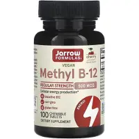 Jarrow Formulas , Metyl B-12, Cherry , 500 mcg, 100 Chewable Tablets