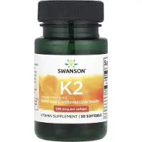 Swanson Health Swanson, natural vitamin K2, 100 mcg, 30 softgels