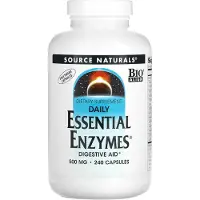 Source naturals , Daglig Väsentlig Enzymer, 240 Vegetariska Kapslar