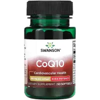 Swanson Health CoQ10, Hög Potens, 100 mg, 50 Mjuka Kapslar