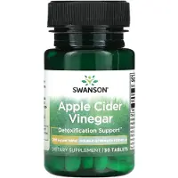 Swanson Health Äppelcidervinäger, 200 mg, 30 tabletter