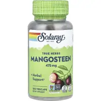 Solaray True Herbs, Mangostan, 475 mg, 100 vegetabiliska kapslar