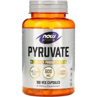 Now Foods, Sports, Pyruvate, 600 mg, 100 Veggie Capsules (300 mg per capsule)