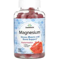 Swanson Health Magnesium, Vattenmelonsmak, 120 Gummies