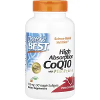 Doctors Best , Hög Absorption CoQ10 med BioPerine, 300 mg, 90 Veggie Softgels