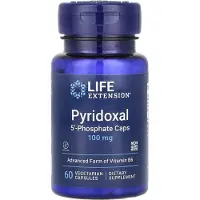 Life Extension , Pyridoxal 5'-fosfat kapslar, 100 mg, 60 vegetariana kapslar