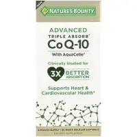 Natures Bounty , Avancerad Triple Absorb CoQ-10, 90 snabbt frisättande mjuka kapslar (100 mg per Softgel)