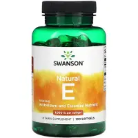 Swanson Health , Naturlig E, 1 000 IU, 100 Myggor