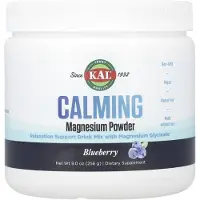 Kal , Lugn Magnesium Pulver, Blåbär, 9 oz (256 g)