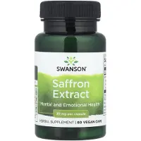 Swanson Health , Saffron Extrakt, 30 mg, 60 Vegan Kapslar