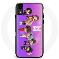 CAPACHEAP Coque pour Iphone XR BTS TinyTAN Animation Affiche RM Jin Suga J-Hope Jimin Jungkook Et V Mic Drop Danse