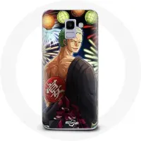 CAPACHEAP Coque pour Samsung Galaxy A8 2018 One Piece Joyeux noël Zoro Anime Manga
