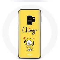 CAPACHEAP Coque pour Samsung Galaxy S9 Plus BTS Bangtan Garçons BT21 Chimmy Jimin Fond Jaune