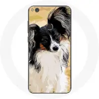 MANIACASE Coque pour Huawei P8 Lite 2017 Épagneul nain continental papillon Race de chiens