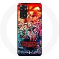 MANIACASE Coque pour Xiaomi Redmi Note 11 4G Stranger Things Teaser Saison 4 Affiche Personnages Art