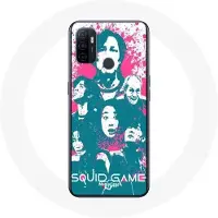 MANIACASE Coque Oppo A53 Squid Game Affiche personnages logo