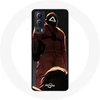 MANIACASE Coque Vivo Y72 Squid Game Soldat Rouge avec Masque Triangle röd