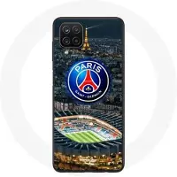 CAPACHEAP Coque - maniacase - Samsung Galaxy A12 - Noir - Souple - PSG Logo Tour Eiffel svart