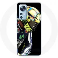 MANIACASE Coque pour Xiaomi Mi 12 / 12X Valentino Rossi Numéro 46 Pilote de vitesse moto