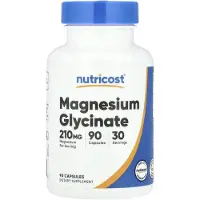 Nutricost Magnesiumglycinat, 90 kapslar (70 mg per kapsel)