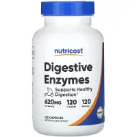 Nutricost , Matsmältningsenzymer, 620 mg, 120 Kapslar