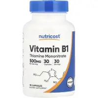 Nutricost , Vitamin B1, 500mg, 30 kapslar