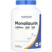 Nutricost , monolaurin, 1,000 mg, 240 capsules (500 mg per capsule)