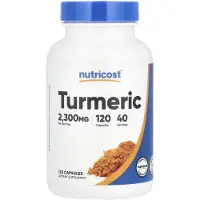 Nutricost , Kurkuma, 2,300 mg, 120 kapslar (766 mg per kapsel)