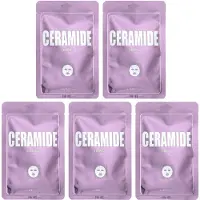Lapcos , Ceramide Firming Beauty Sheet Mask Set, 5 sheets, 25 ml (0.84 fl oz) each gray