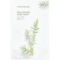 Nature Republic , Real Nature Beauty Mask Sheet, Tea Tree, 1 ark, 23ml (0,77 flyt. oz)