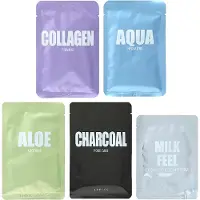 Lapcos , Beauty Variety, Regenerative Variety Beauty Sheet Mask Set, 4 sheets + 1 pad