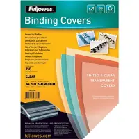 Fellowes Plastforsider A4 Cover 240 mikron transparent PVC - (100 stk.)