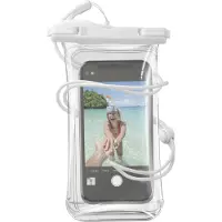Cellularline Fönsterfodral Universal Universal Transparent, Vit Med handögla, Med axelrem, Vattentät FINECGALS25T